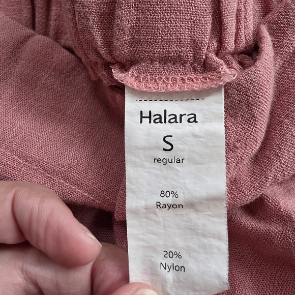 HALARA Rose Pink Wide-Leg Light Weight Pants Size Small - Picture 6 of 10